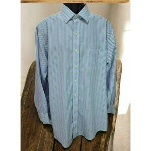 Brooks Brothers Regent Non-Iron Stripe Dress Shirt 17-34 - Large